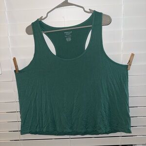 American Eagle Outfitters Teal Tank Top